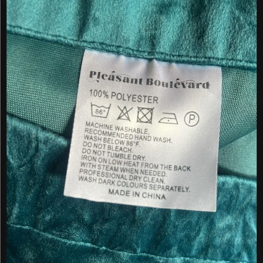 Turquoise BlackoutVelvet Curtains - Picture 8 of 8